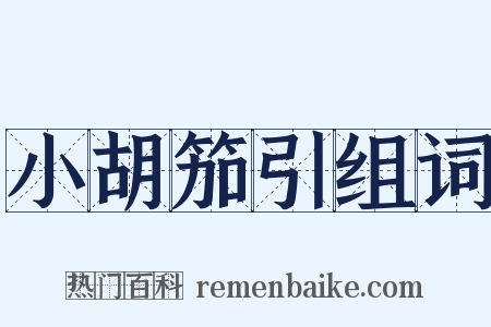 小胡笳引组词是什么意思的图片